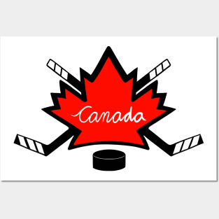 Canadian Pride, Hockey Player I Love Canada Posters and Art